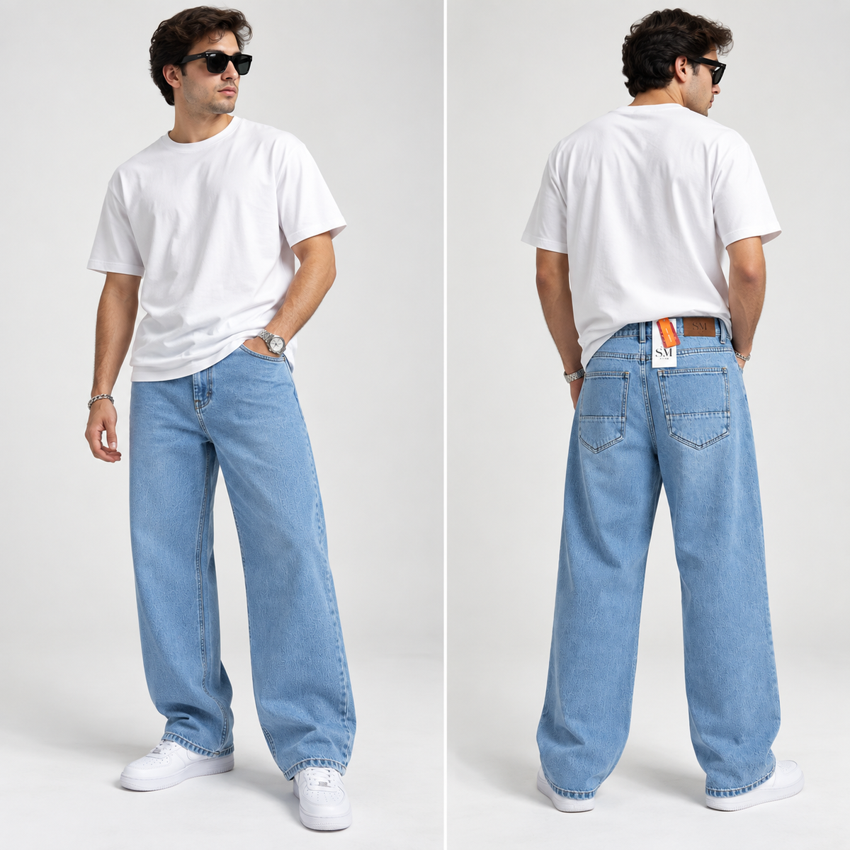 Wide Leg Men's Jeans