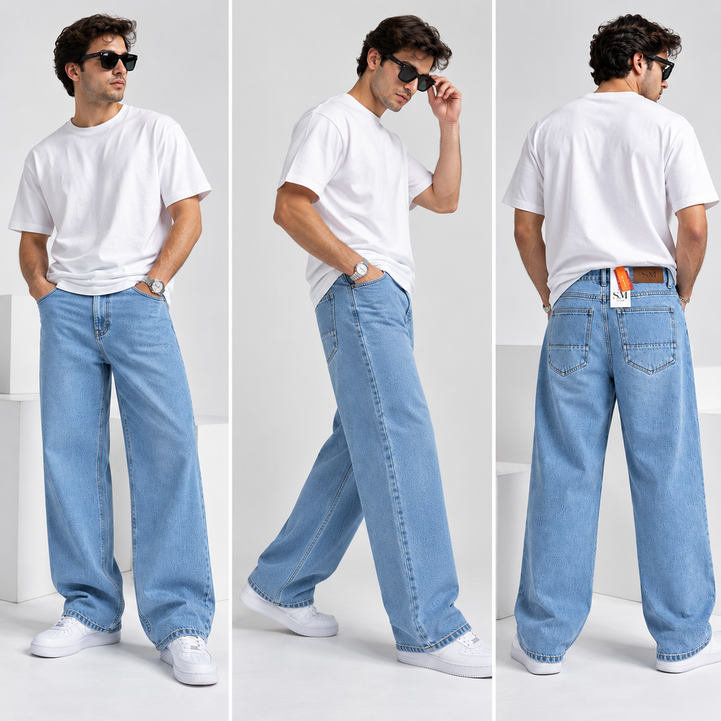 Wide Leg Men's Jeans