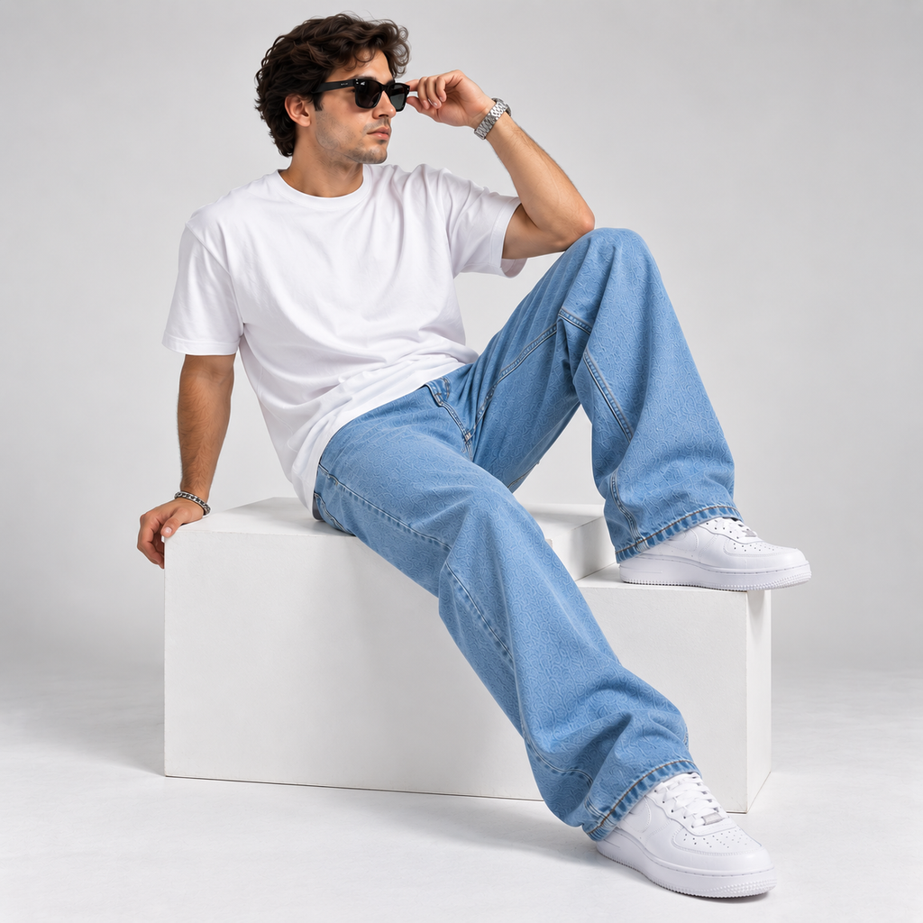 Wide Leg Men's Jeans