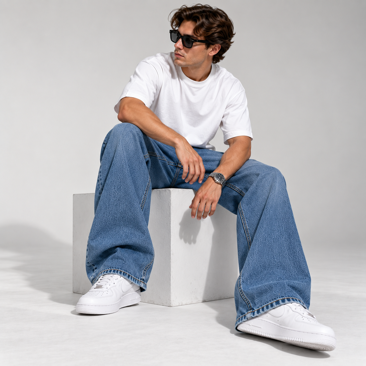 Wide Leg Men's Jeans