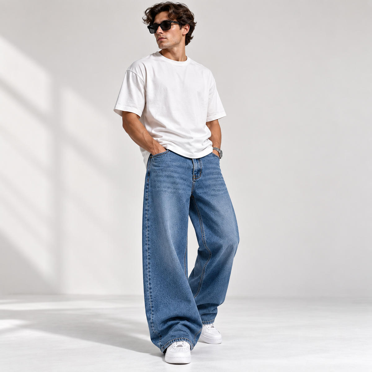 Wide Leg Men's Jeans