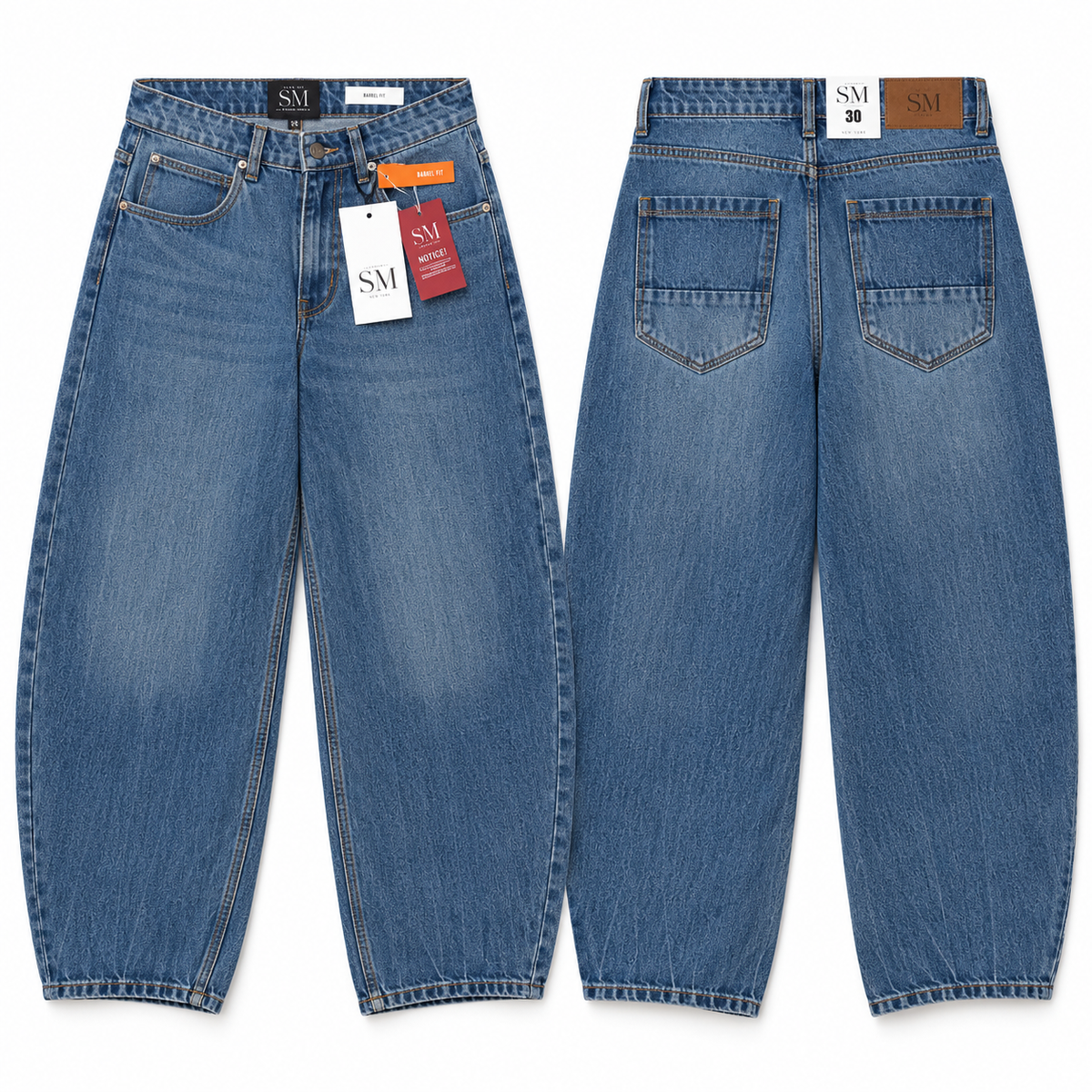 Barrel Fit Men's Jeans